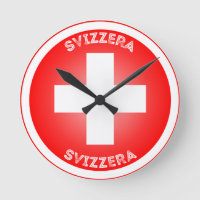 Schweizer Kreuz Svizzera Kreisform
