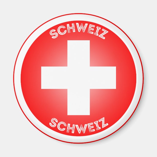 Schweizer Kulturerbe-Emblem Magnet (Vorne)