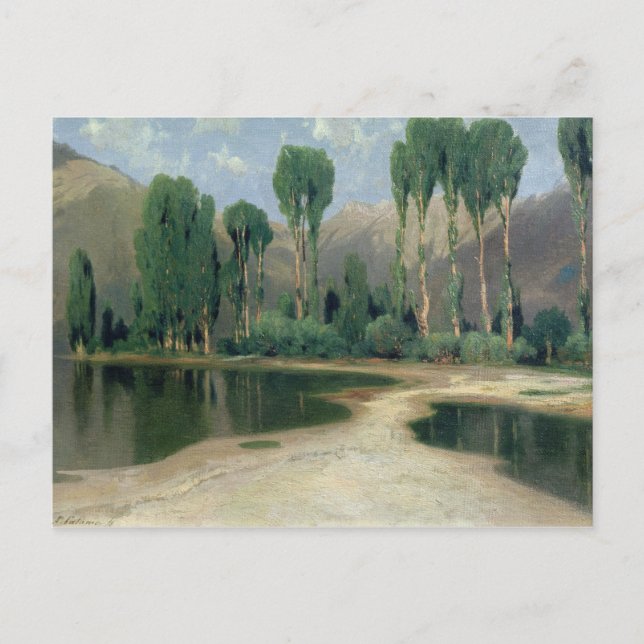 Schweizer Landschaft Postkarte (Vorderseite)