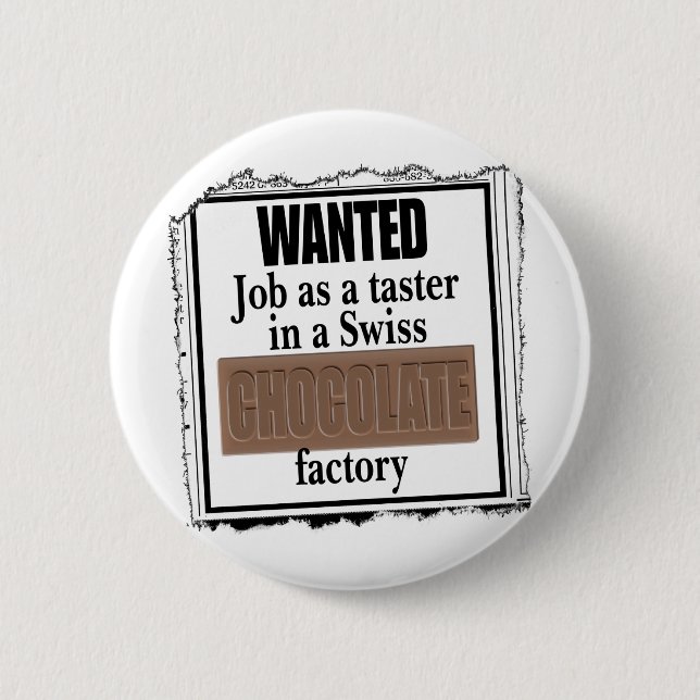 Schweizer Schokolade Button (Vorderseite)