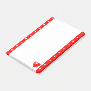 Schweizer stripes Flagge Post-it Klebezettel