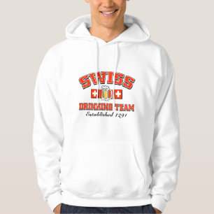 Schweizer trinkendes Team Hoodie