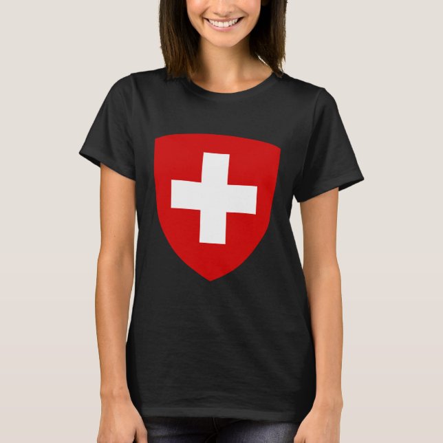 Schweizer Wappen - Schweizer Andenken T-Shirt (Vorderseite)