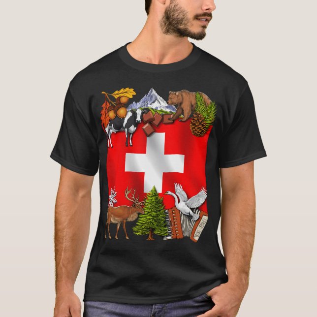 Schweizer Wurzeln T-Shirt (Vorderseite)
