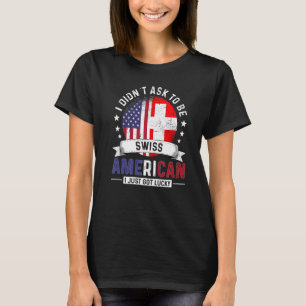 Schweizerisch-amerikanische Länderflaggen Stolz Sc T-Shirt