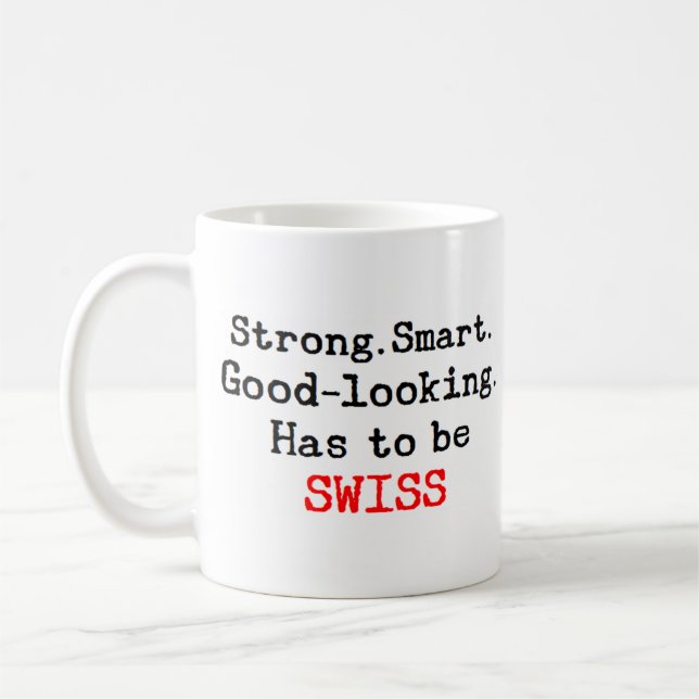 schweizerisch stark kaffeetasse (Links)