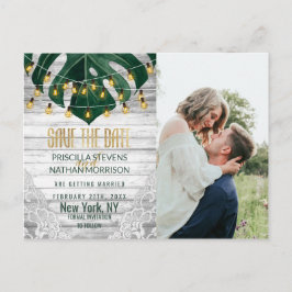Schweizerischer Käse Leaf String Light Lace Gold R Postkarte