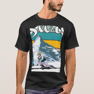 Schweizerischer Nationalpark Souvenir Schweiz Berg T-Shirt