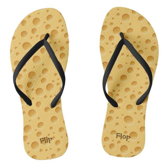 Schweizerisches Käsemuster Flip Flops (Fußbett)
