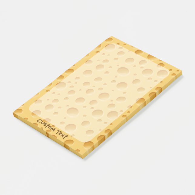 Schweizerisches Käsemuster Post-it Klebezettel (angewinkelt)