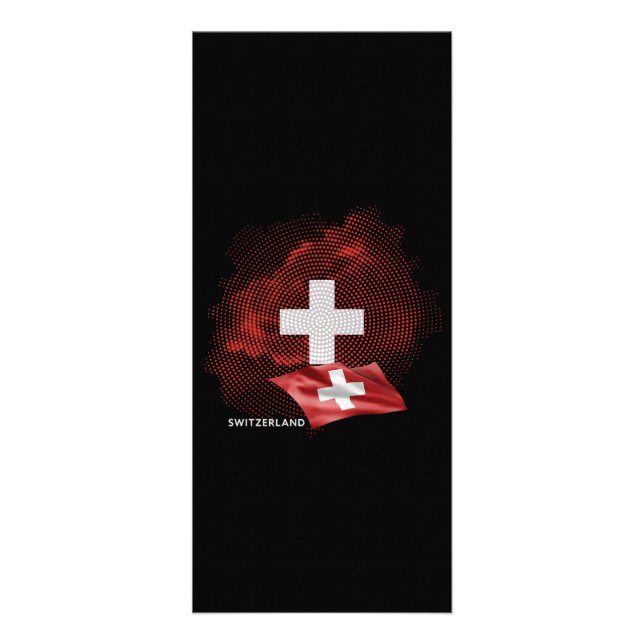 Schweizflagge Werbekarte (Vorne)