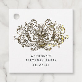 Schwelender rustikaler Vintager Drache Geschenkanhänger