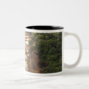 Schwemmgoldabbau. Regenwald, Guyana. Zweifarbige Tasse