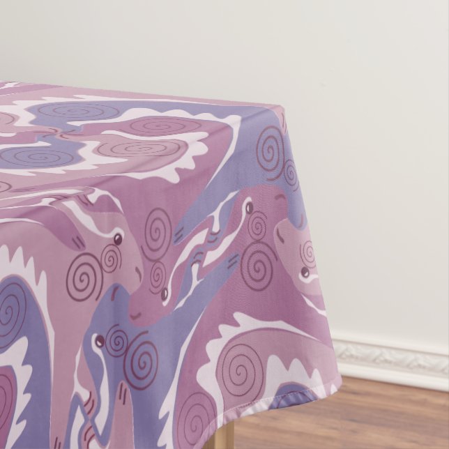 Schwenken Hares Tesselung Weichweiche lila Tablett Tischdecke (Beispiel)