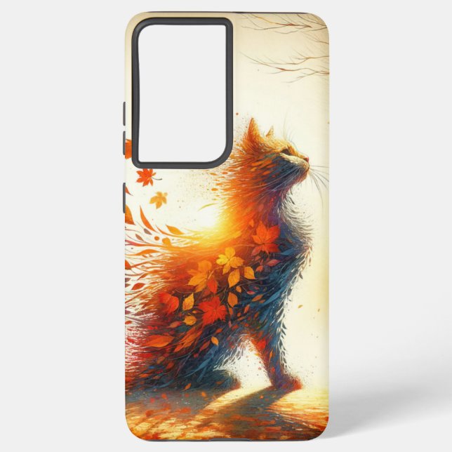 Schwenken von Blätter im Designgehäuse Samsung Galaxy Hülle (Rückseite)