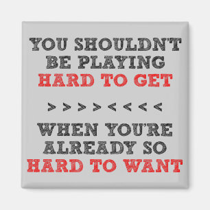 Schwer Gewollt Kühlschrankmagnet