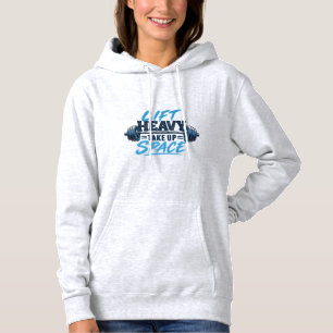 Schwer Heben Platz Einnehmen Krafttraining Hoodie