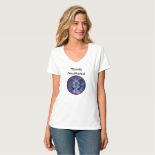Schwer meditierte w-Blume des T-Shirt