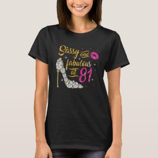 Schwer und fabelhaft im Alter von 81 Jahren 81. Ge T-Shirt