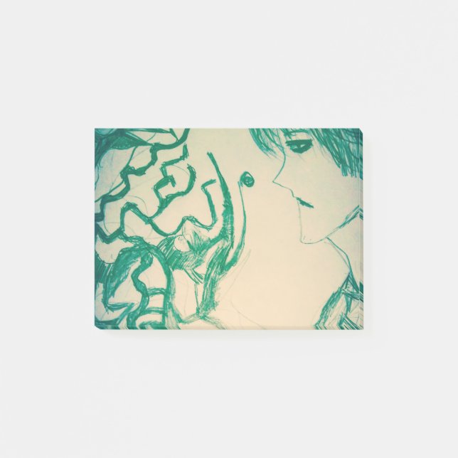 schwer zu bewältigen post-it klebezettel (Vorderseite)