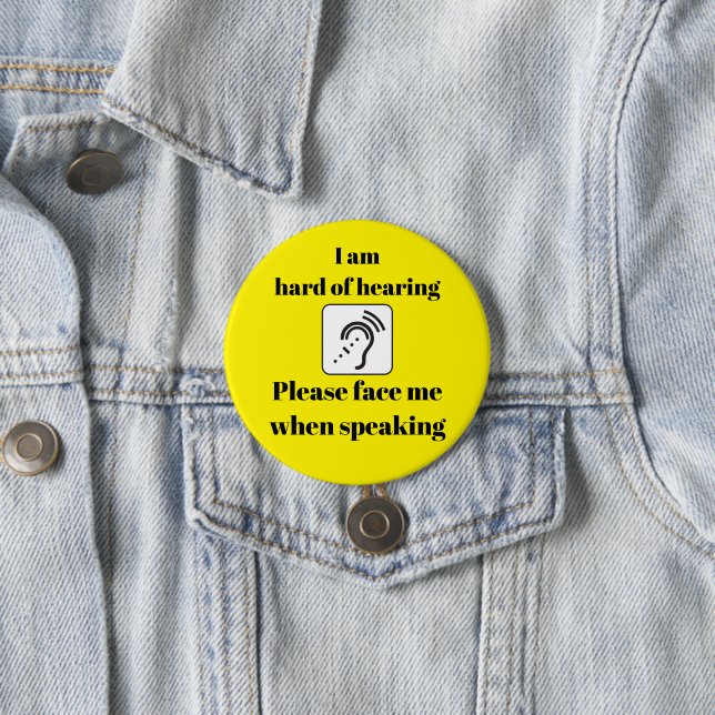 Schwer zu hören, wenn ich gelb spreche button (Beispiel)