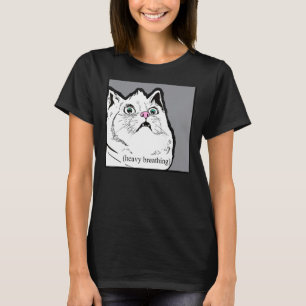 Schweratmung Cat Meme Fat Chonky Tier T-Shirt