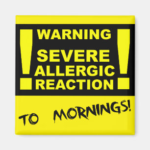 Schwere allergische Reaktion auf Morgen Lustiger M Magnet