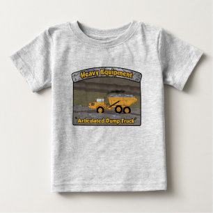 Schwere Ausrüstung gegliederter Kipper Baby T-shirt