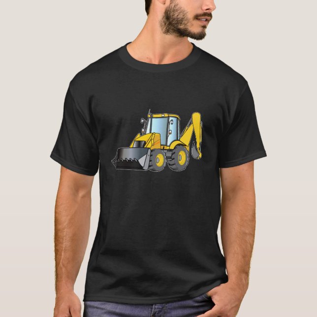 Schwere Ausrüstung: Löffelbagger T-Shirt (Vorderseite)
