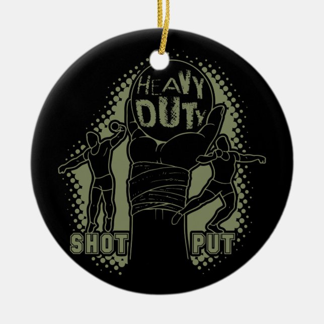 Schwere Belastung - Schuss Keramikornament (Vorne)