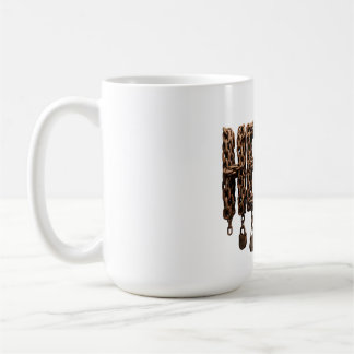 Schwere Eisenketten-Typografie-Gym-Training Powerl Kaffeetasse