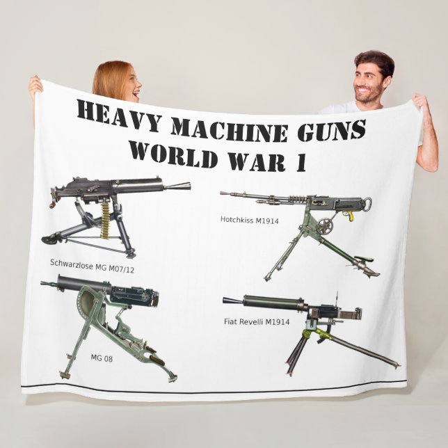 SCHWERE MASCHINENGUNS DES WW1 FLEECEDECKE (Beispiel)