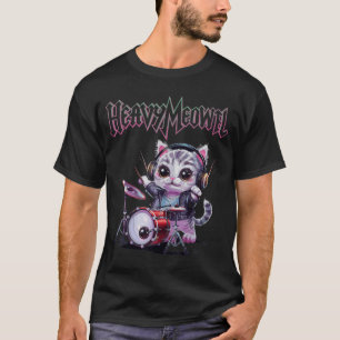 Schwere Meowtal Süße Katzen Geschenk Junge T-Shirt