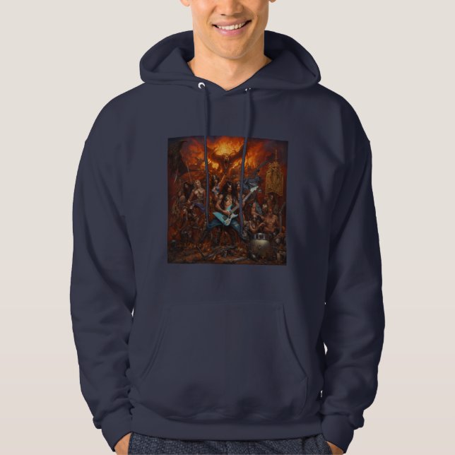 Schwere Metallabdeckung durch Adult Lockwood Hoodie (Vorderseite)