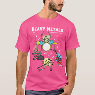 Schwere Metalle Rock Chemie Physik Periodensystem T-Shirt