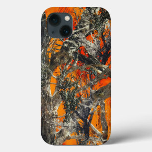 Schwere Orange Camo iPhone Hülle