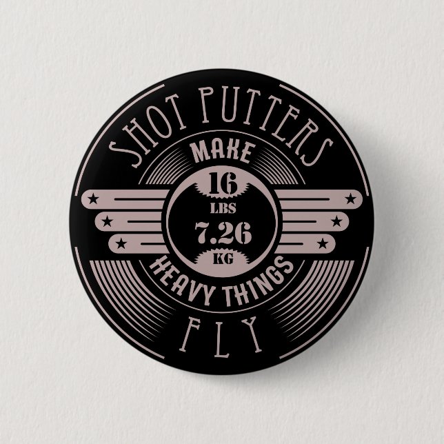schwere Sachen die Fliege 2 Button (Vorderseite)