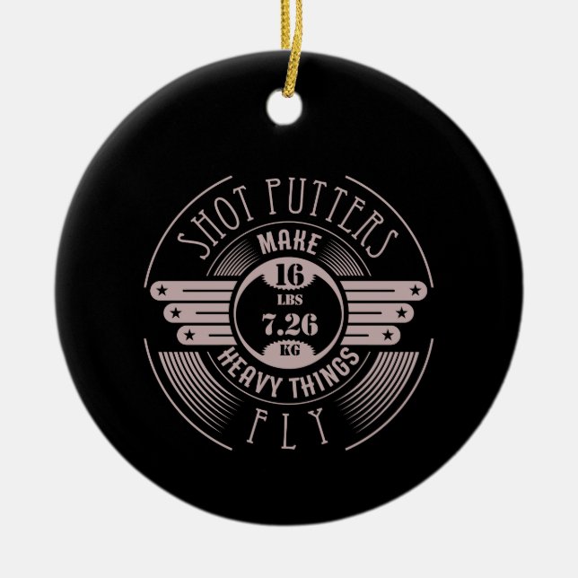 schwere Sachen die Fliege 2 Keramik Ornament (Vorne)