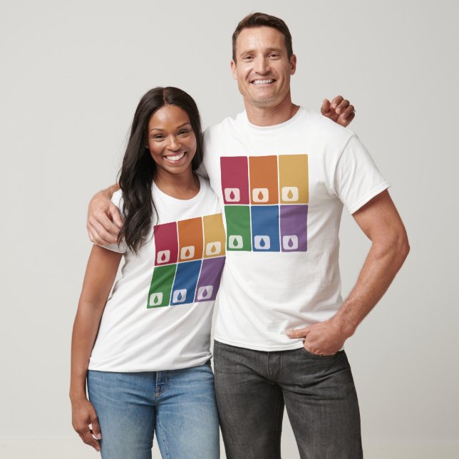 Schwere. Schlüsselkarte Regenbogen. T-Shirt (Unisex)