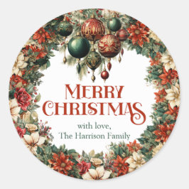 Schwere Viktorianische Kranke Runder Aufkleber