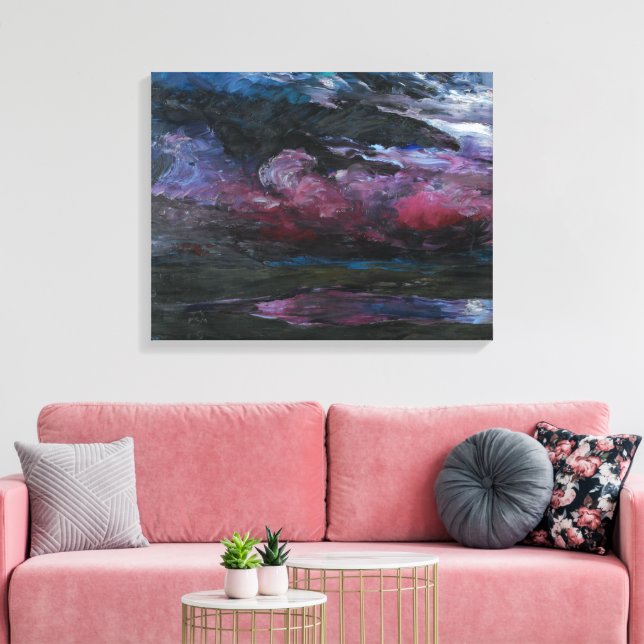 Schwere Wolken treiben | Emil Nolde | Leinwanddruck (Insitu (Wohnzimmer))