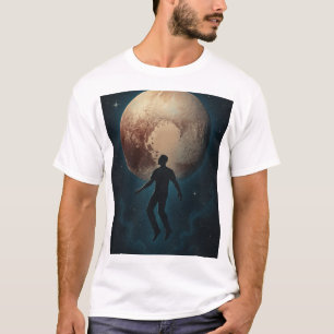 Schwerelos über Pluto T-Shirt