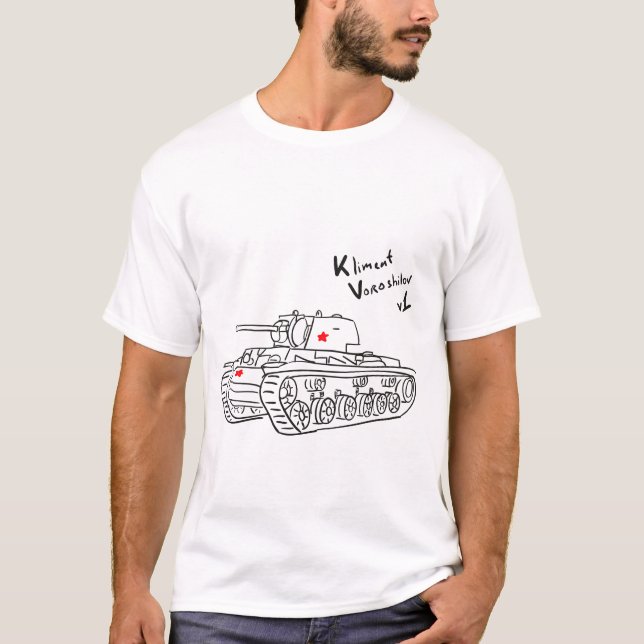 Schwerer Behälter KV-1 T-Shirt (Vorderseite)