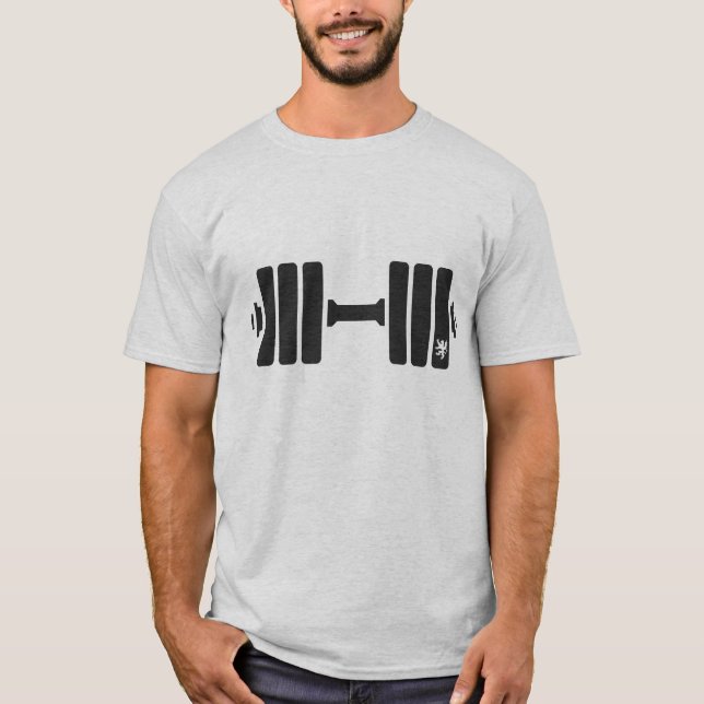 Schwerer Dumbbell T-Shirt (Vorderseite)