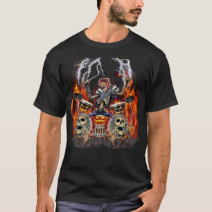 SCHWERER METAL-ZOMBIE-DRUMMER T-Shirt