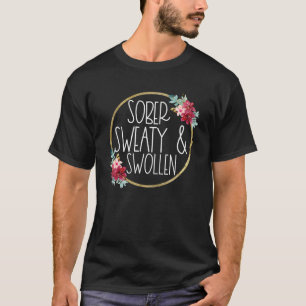 Schwerer Schweiß und geschwollene Blume Sommerschw T-Shirt