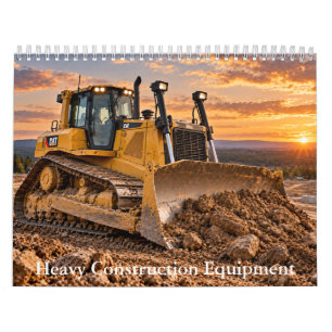 Schweres Baumaschinen-Kalender Kalender