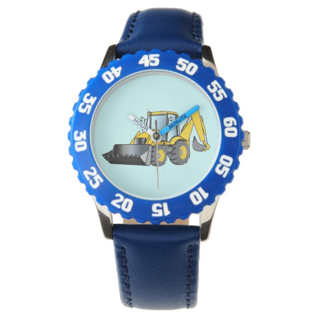 Schweres Gerät: Backhof Armbanduhr (Vorderseite)