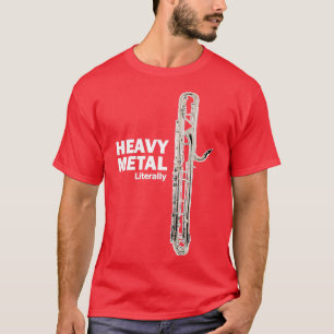 Schweres Metal- Kontrabass-Klarinette T-Shirt