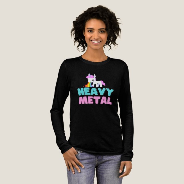 Schweres Metallic Einhorn Tri-Blend Shirt (Volle Vorderseite)